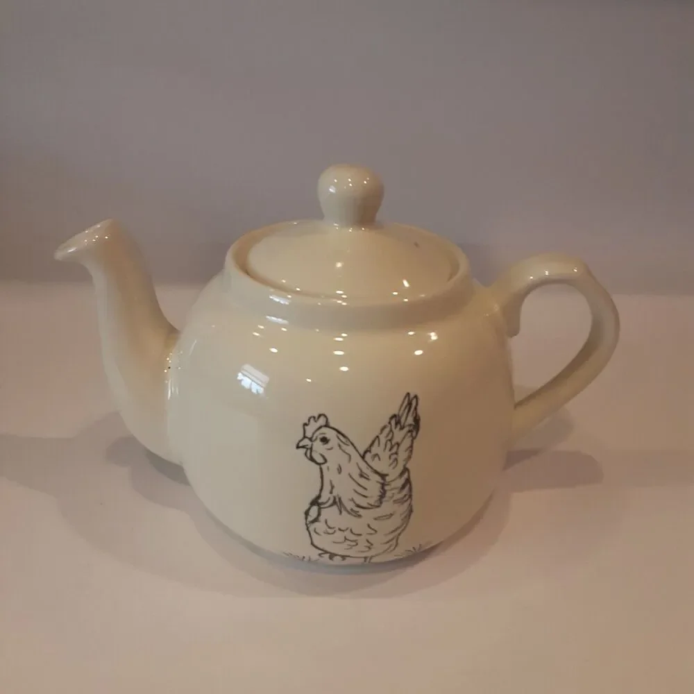 London Pottery Farmhouse Hen Teapot Cottage Farmhouse French Country
